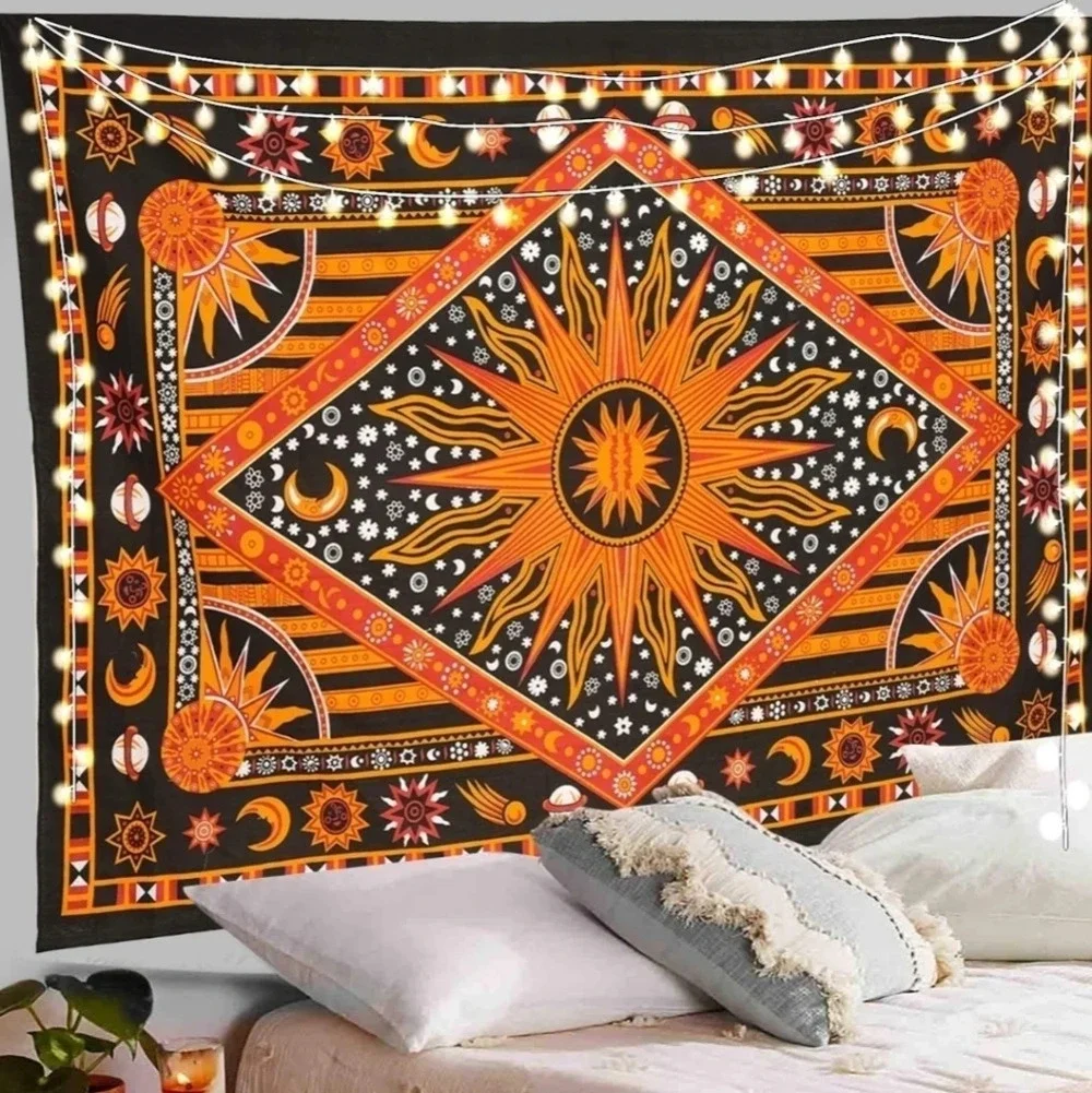 Sun, moon, stars wall tapestry NIB 😍